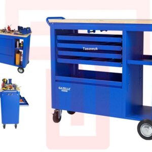 Gazelle 100cm Reversible Mobile Tool Trolley with 4 Drawers