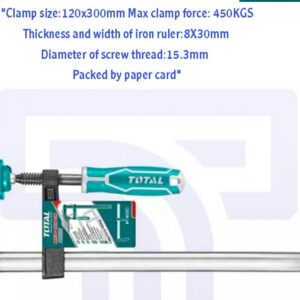 F-Clamp, Size : 120x300 mm