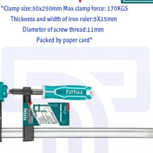 F-Clamp, Size : 50x250 mm