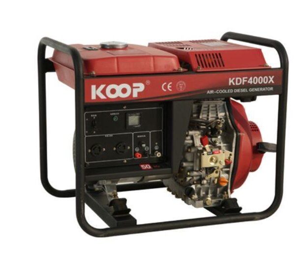 Power Through Outages: Koop 2.8KW Diesel Generator with 12.5L Tank