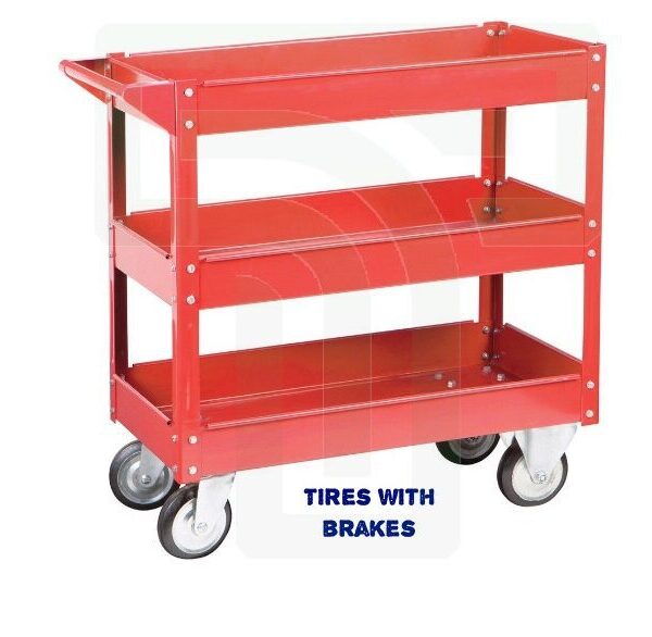 Steel Service Cart: Durable and Versatile Storage on Wheels