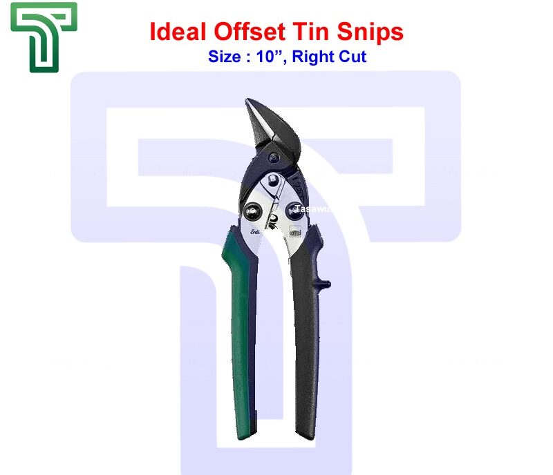 IMG_3600-2-e1662573510431.jpg Ideal Offset Tin Snips, Size : 10" Right Cut - Image 1