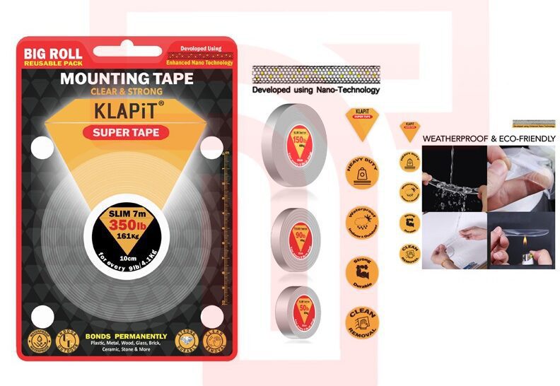 IMG_3730-1-e1664450700326.jpg Reliable Mounting Solution: Klapit Strong Double-Sided Tape (7m, 161kg) - Image 1