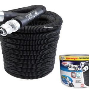 Silver Bullet Expandable Pocket Hose - Compact, Portable Watering Solution