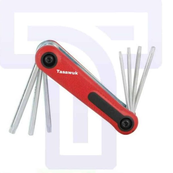 Jumlee 8-Piece Folding Allen Key Set: Compact & Portable Hex Key Solution