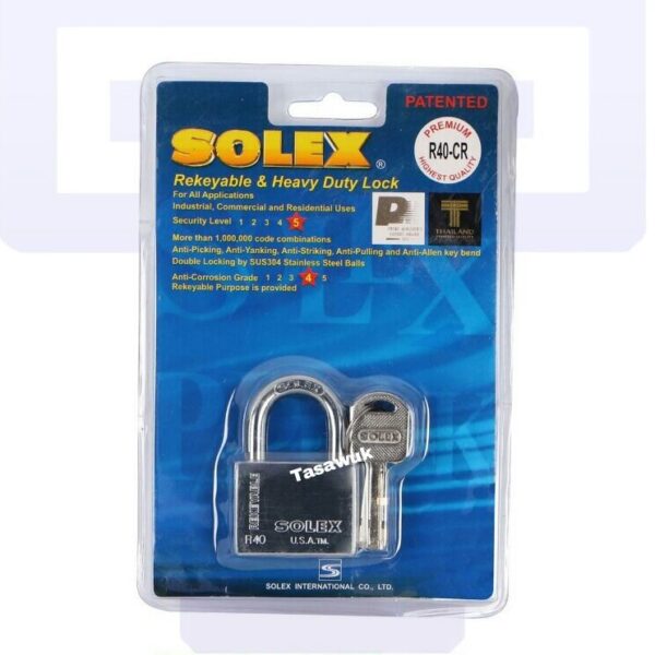 Heavy-Duty Chrome Padlock 40mm