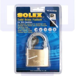 Durable Brass Spring Padlock 60mm