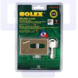 Chrome Shutter Lock 74mm - Durable Security Solution