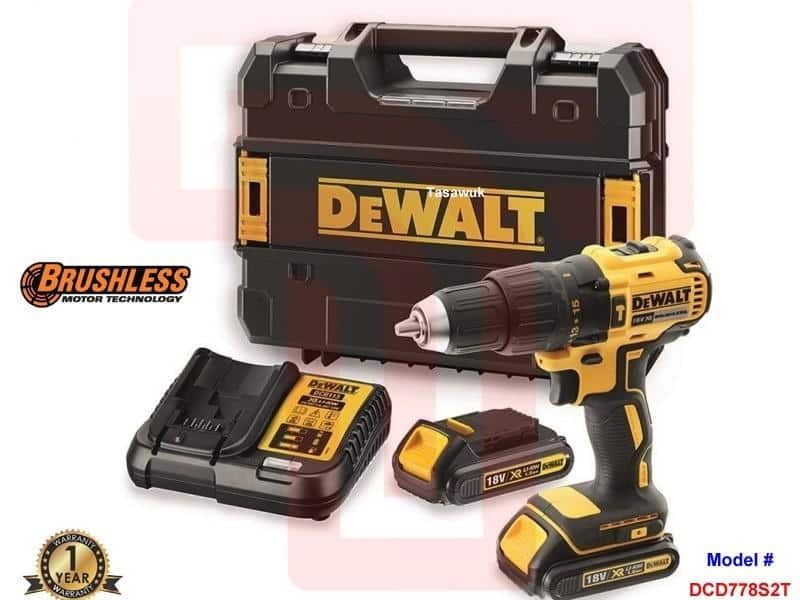 IMG_3967.jpg Dewalt 18V Cordless Hammer Drill: Power Through Concrete & Masonry - Image 1