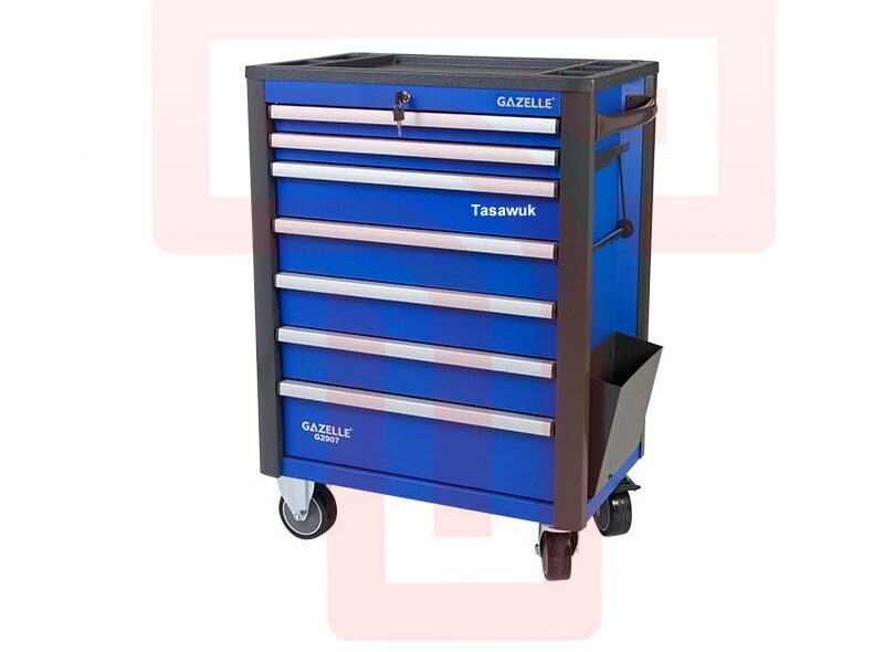 IMG_4250-e1665604974340.jpg Organize Tools Efficiently with Gazelle 7 Drawer Tool Trolley - Image 1