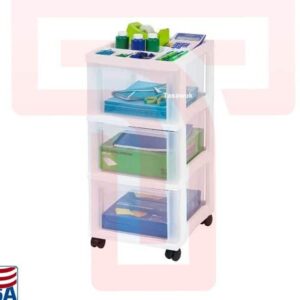 3 Drawer Rolling Cart