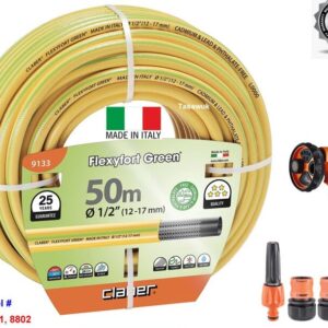 Claber Flexyfort Yellow Hose Kit: Complete Watering Solution for Effortless Garden Care