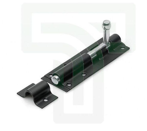 Enhance Security: Black Tower Bolt (4 Inch)