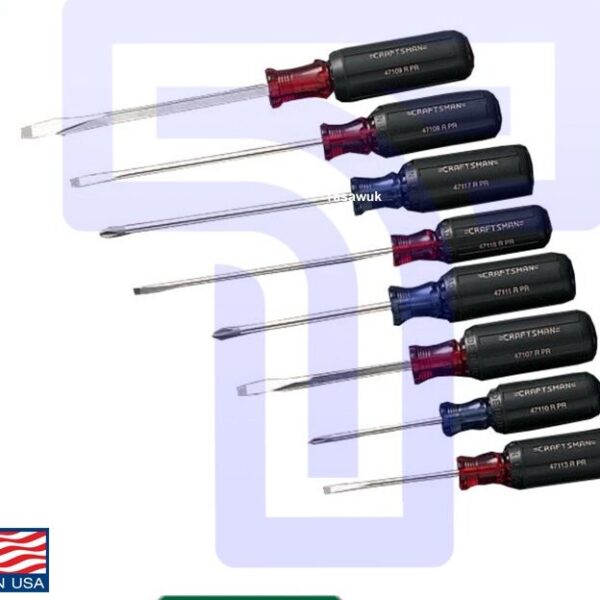 Craftsman 8pc Cushion Grip Screwdriver Set: Comfort & Efficiency