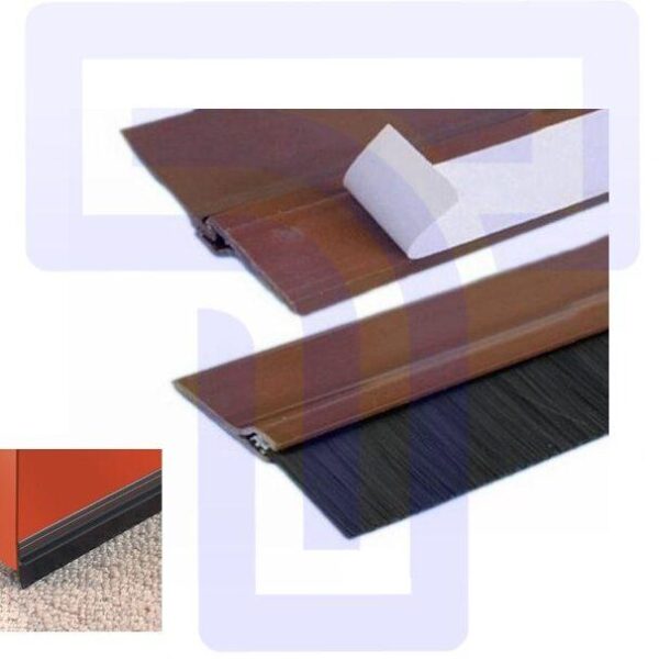 Block Drafts and Reduce Noise: Black PVC Door Bottom Seal