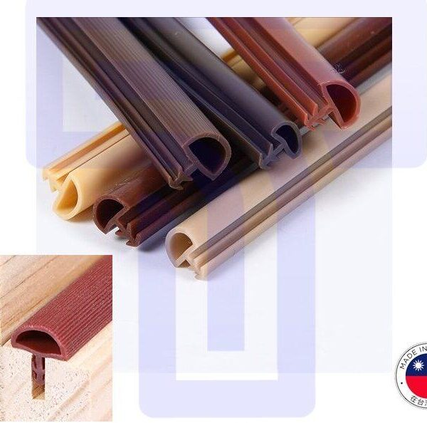 Enhance Door Insulation: Weatherproof Wooden Door Rubber Seal (Black)