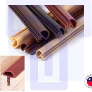 Enhance Door Aesthetics: Wooden Door Rubber Seal (Brown)
