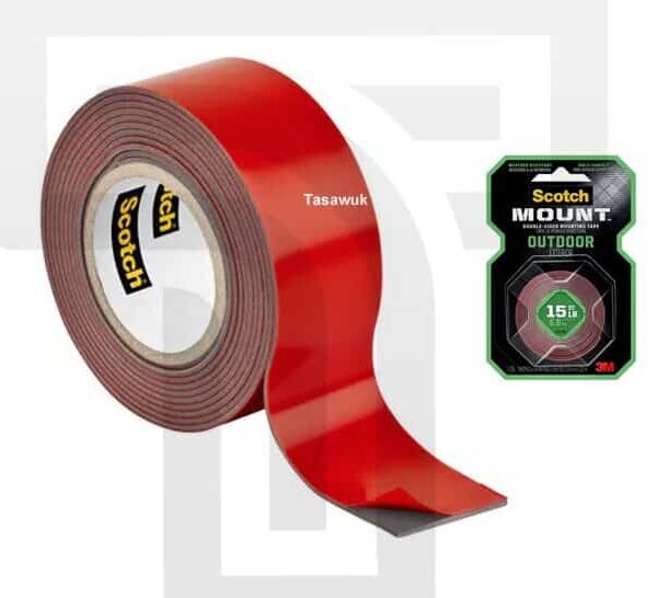 3M Double-Sided Mounting Tape (1" x 4.5 meters) - Long-Lasting Mounting Power