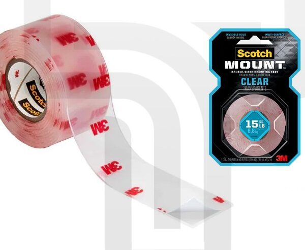 3M Double-Sided Mounting Tape (1" x 1.5 meters) - Bulk Pack for Multiple Projects