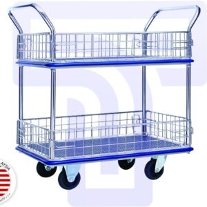 MYSTAR Platform Double Decker Trolley: Maximize Storage and Efficiency