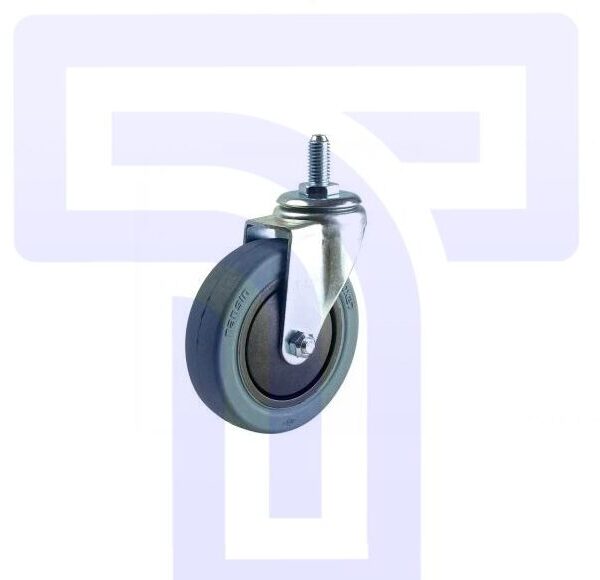 Rubber Castor - Bolt Type - 4"