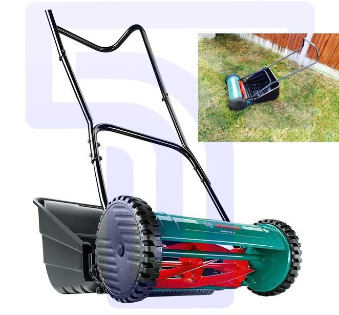 IMG_5600-e1666218672659.jpg Bosch Manual Lawn Mower: Effortless Lawn Care for Small Lawns - Image 1