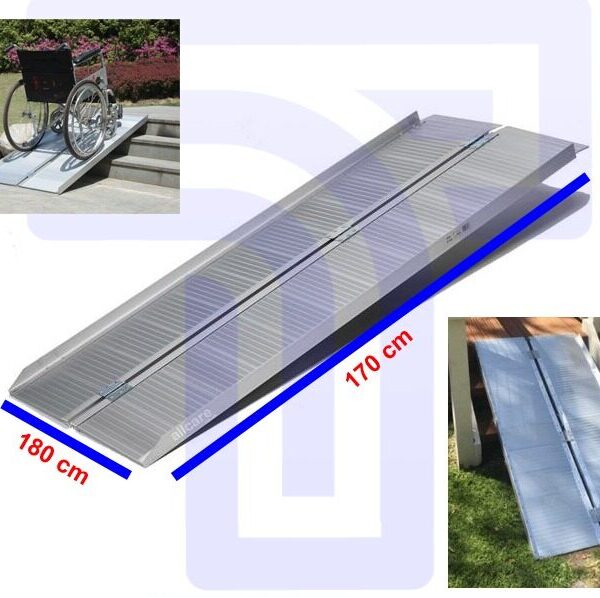Folding Aluminum Ramp 71 x 180 cm