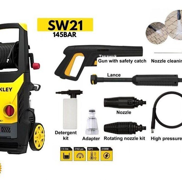 Stanley 145 Bar High-Pressure Washer: Powerful Cleaning Solution