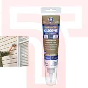Durable Seal Across Surfaces: Advanced Silicone Sealant (2.8 oz) by GE