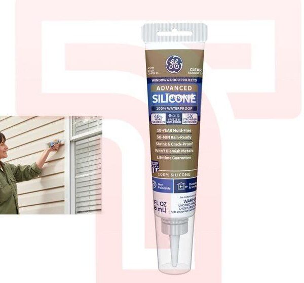 Durable Seal Across Surfaces: Advanced Silicone Sealant (2.8 oz) by GE