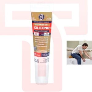 Durable Seal Across Surfaces: Advanced Silicone Sealant (2.8 oz) by GE