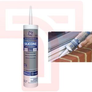 Reliable Sealing Solution: All-Purpose Silicone Sealant (10 oz) by GE