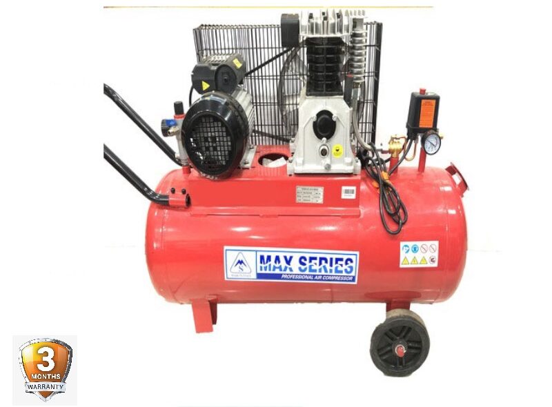 IMG_5938-e1660226338212.jpg Max Series Professional Air Compressor - 3 HP Tank : 100 LTR Belt Type - Image 1