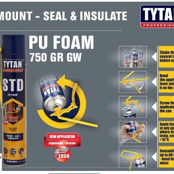 Tytan Expanding PU Foam Sealant: Fills Gaps & Insulates