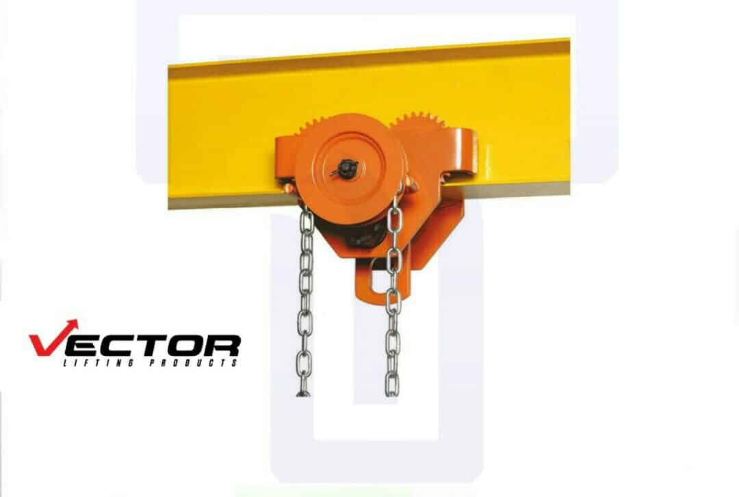 IMG_6108-e1664537688939.jpg Vector GCT-810 Geared Trolley 2 Ton – Industrial Lifting Trolley - Image 1