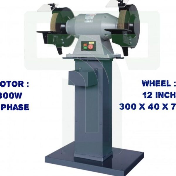 Industrial Bench Grinder with Stand