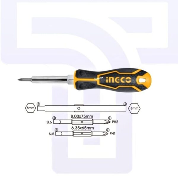 Ingco 2-Piece Screwdriver Set: Compact & Essential