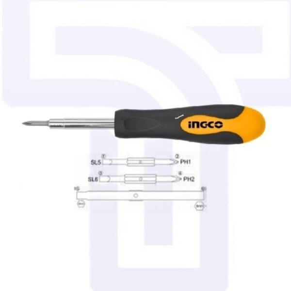 Ingco 4-Piece Screwdriver Set: Essential Screwing Kit