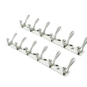 Maximize Closet Space: Wall Mounted Cloth Hanger with 5 Hooks