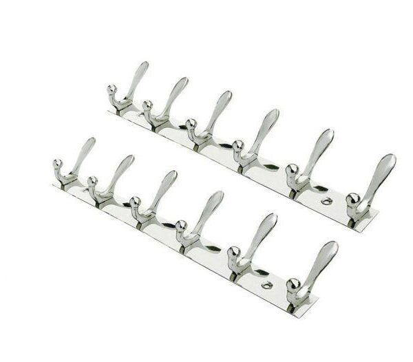 Maximize Closet Space: Wall Mounted Cloth Hanger with 5 Hooks
