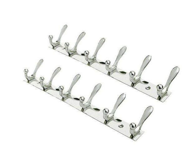 Organize Your Wardrobe: Wall Mounted Cloth Hanger with 6 Hooks