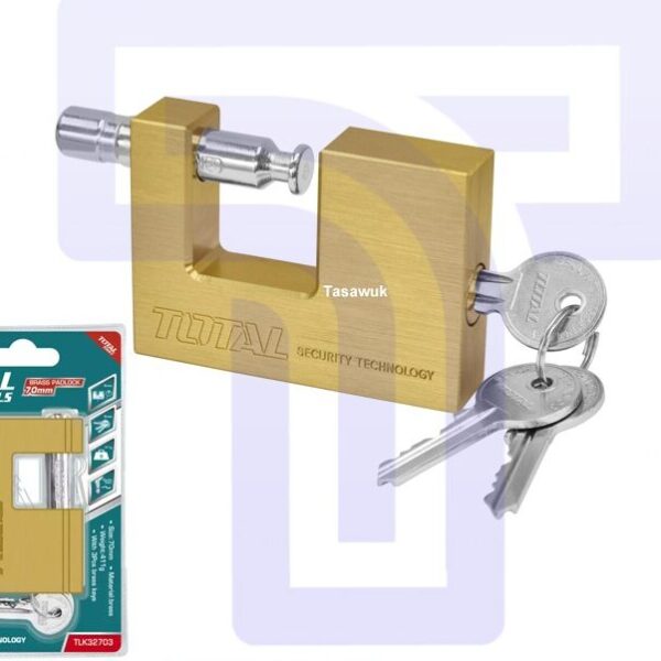 Brass Padlock With Keys 70mm - Reliable Security