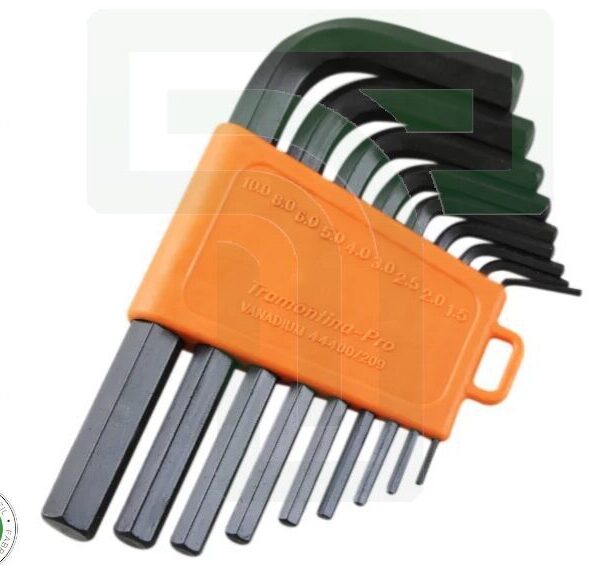 Tramontina Pro 9-Piece Hexagon Allen Key Set: Tackle Diverse Hex Screw Jobs