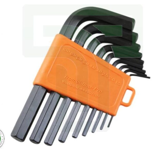 10pc Hexagon Allen Key Set: Durable & Compact for Tight Spaces