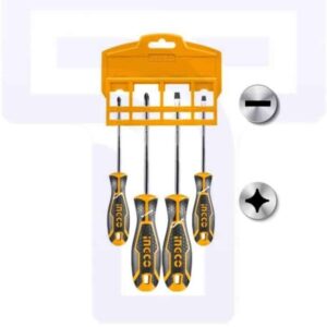 Ingco 4-Piece Screwdriver Set: Essential Screwing Kit