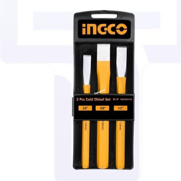 Ingco 3-Piece Cold Chisel Set: Durable Chiseling Solution