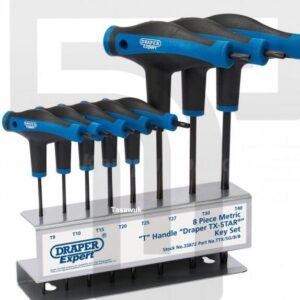Draper 8pc TX/Star Allen Key Set: Tackle Star Screws with Ease