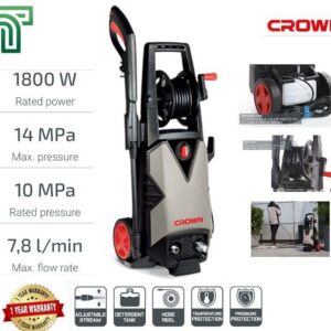 Crown 150 Bar High-Pressure Washer: Powerful Cleaning