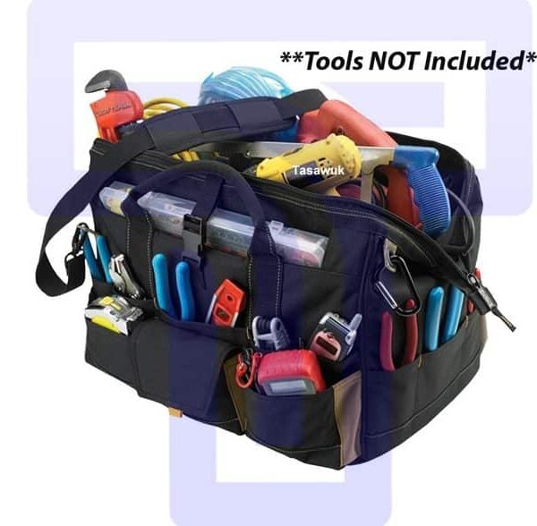 Tote Bag with Plastic Tray