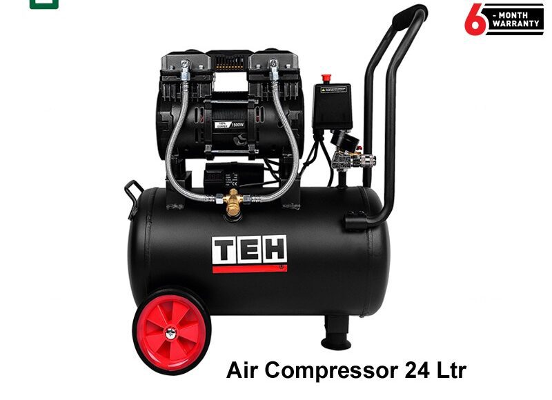 IMG_7806-e1660242493479.jpg TEH Air Compressor 24 ltr Silent with 2HP Motor - Image 1